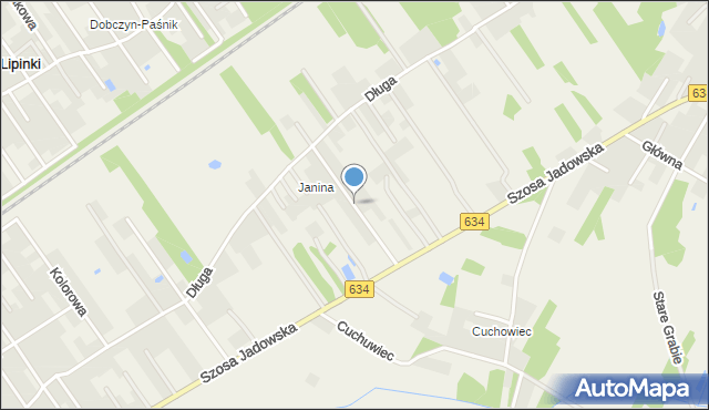 Duczki, Olszowa, mapa Duczki