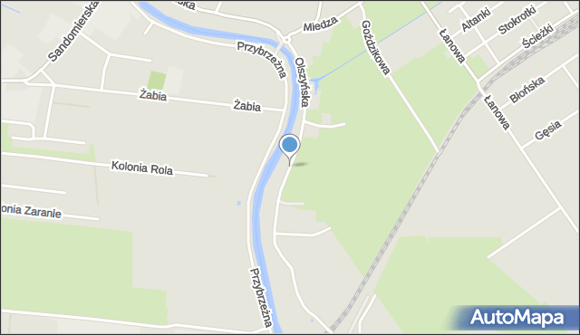 Gdańsk, Olszyńska, mapa Gdańska