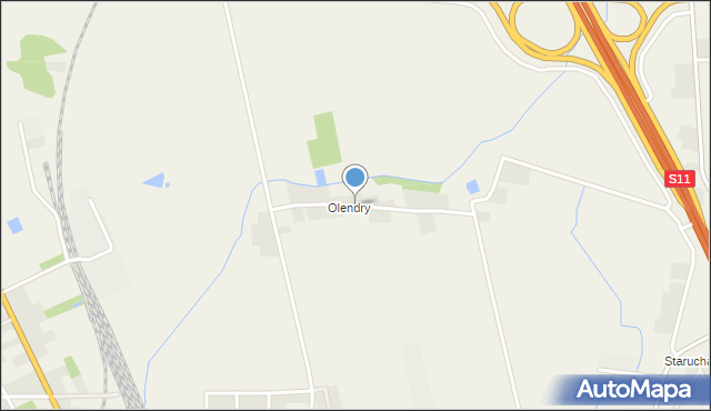 Krążkowy, Olendry, mapa Krążkowy