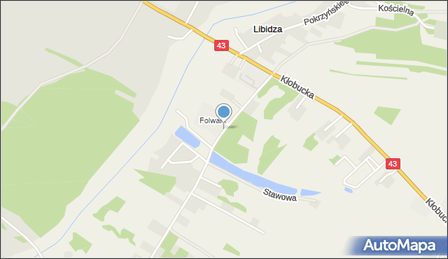 Libidza, Olszyńskiego Stefana, mapa Libidza