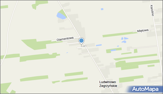 Ludwinowo Zegrzyńskie, Olszynowa, mapa Ludwinowo Zegrzyńskie