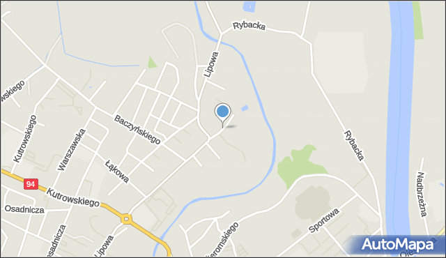 Oława, Oleandry, mapa Oława