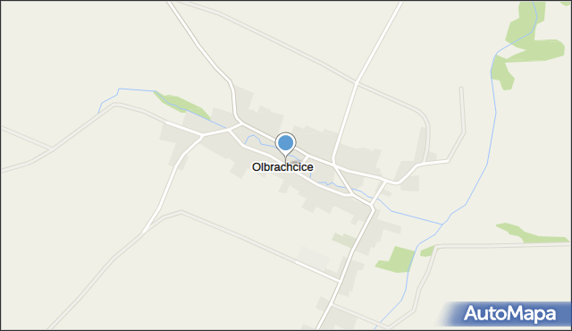 Olbrachcice gmina Biała, Olbrachcice, mapa Olbrachcice gmina Biała