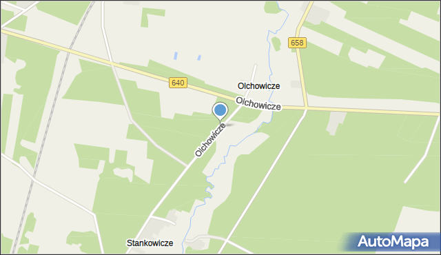 Olchowicze, Olchowicze, mapa Olchowicze