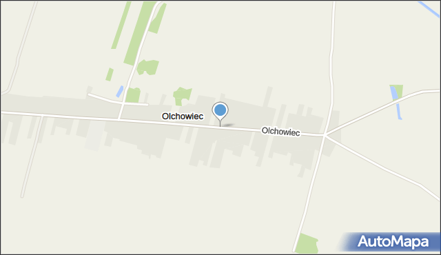 Olchowiec gmina Obsza, Olchowiec, mapa Olchowiec gmina Obsza