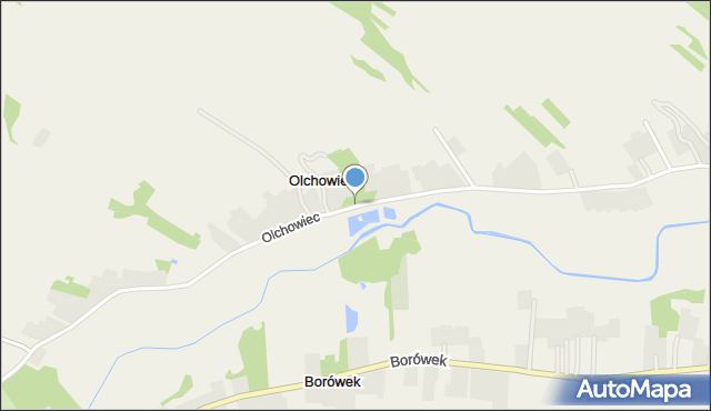 Olchowiec gmina Żółkiewka, Olchowiec, mapa Olchowiec gmina Żółkiewka