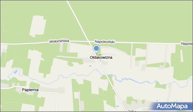 Ołdakowizna, Ołdakowizna, mapa Ołdakowizna