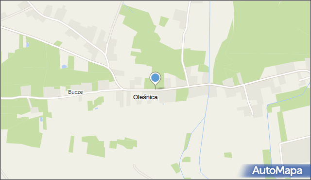 Oleśnica gmina Olesno, Oleśnica, mapa Oleśnica gmina Olesno