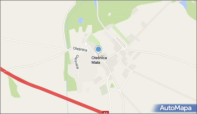 Oleśnica Mała, Oleśnica Mała, mapa Oleśnica Mała