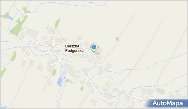 Oleszna Podgórska, Oleszna Podgórska, mapa Oleszna Podgórska