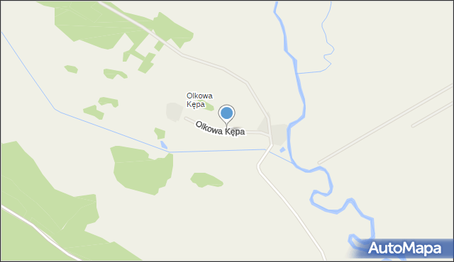 Olkowa Kępa, Olkowa Kępa, mapa Olkowa Kępa