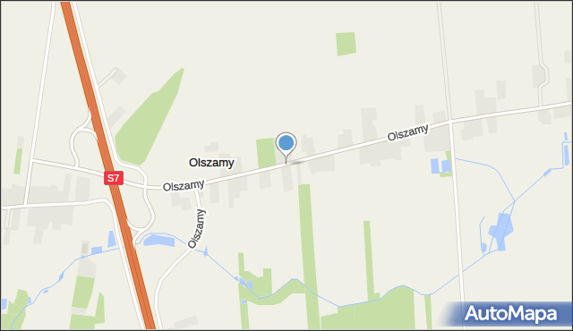 Olszamy, Olszamy, mapa Olszamy