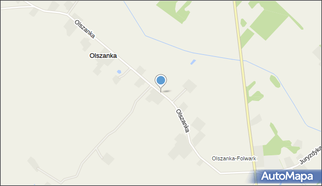 Olszanka gmina Nowinka, Olszanka, mapa Olszanka gmina Nowinka