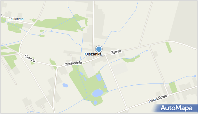 Olszanka gmina Wyszków, Olszanka, mapa Olszanka gmina Wyszków