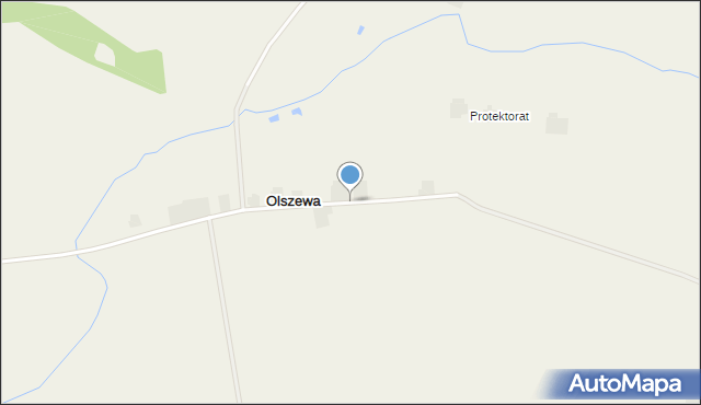 Olszewa, Olszewa, mapa Olszewa