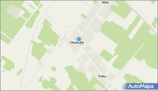 Olszewka gmina Jednorożec, Olszewka, mapa Olszewka gmina Jednorożec