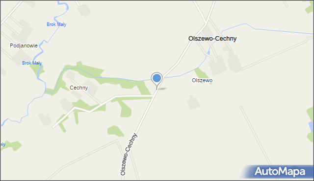 Olszewo-Cechny, Olszewo-Cechny, mapa Olszewo-Cechny