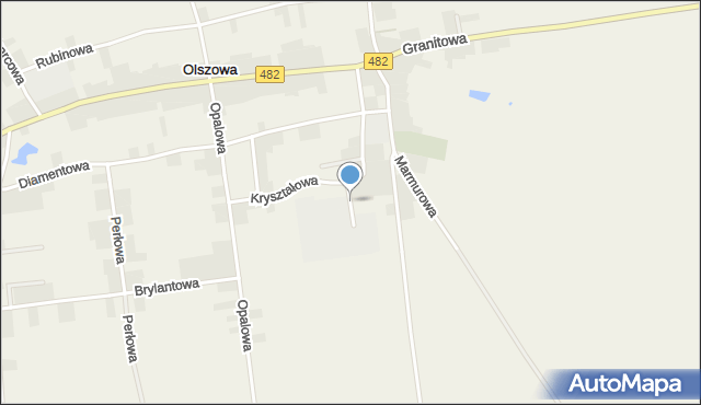 Olszowa gmina Kępno, Olszowa, mapa Olszowa gmina Kępno