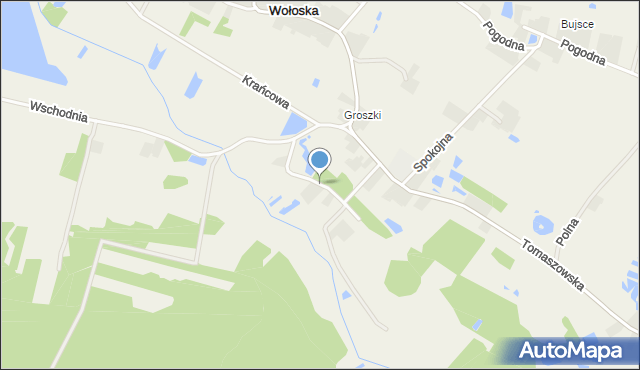 Ruda Wołoska, Olchowa, mapa Ruda Wołoska