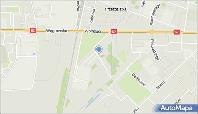 Sokołów Podlaski, Olszowa, mapa Sokołów Podlaski