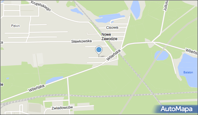 Sosnowiec, Olkuska, mapa Sosnowca