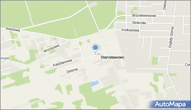 Stanisławowo gmina Juchnowiec Kościelny, Olmoncka, mapa Stanisławowo gmina Juchnowiec Kościelny