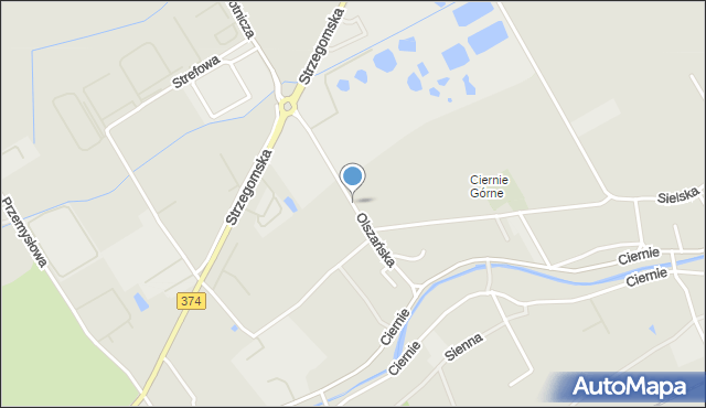 Świebodzice, Olszańska, mapa Świebodzice