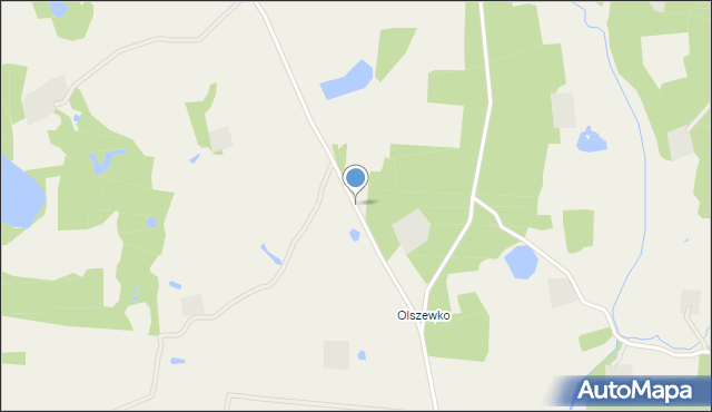 Załakowo, Olszewko, mapa Załakowo