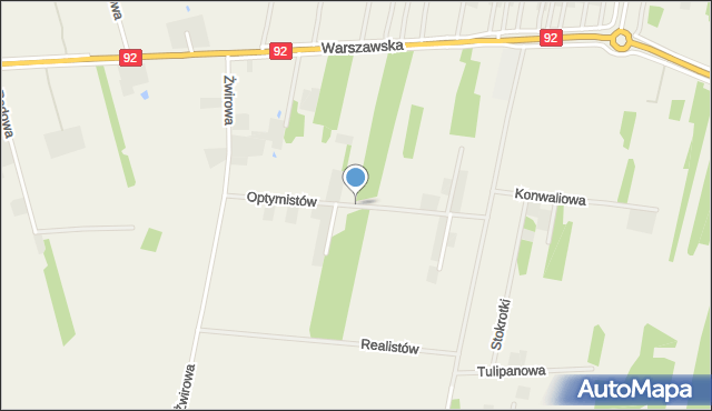 Chrośla, Optymistów, mapa Chrośla