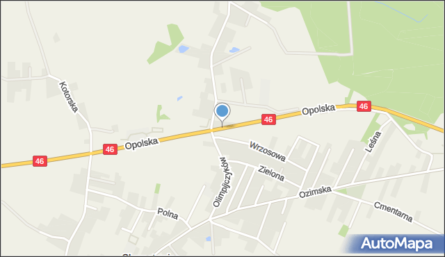 Chrząstowice powiat opolski, Opolska, mapa Chrząstowice powiat opolski