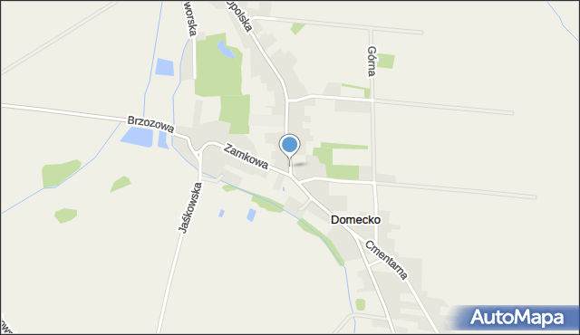 Domecko, Opolska, mapa Domecko