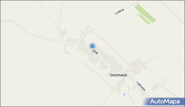 Grocholub, Opolska, mapa Grocholub