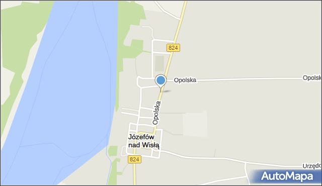 Józefów nad Wisłą, Opolska, mapa Józefów nad Wisłą