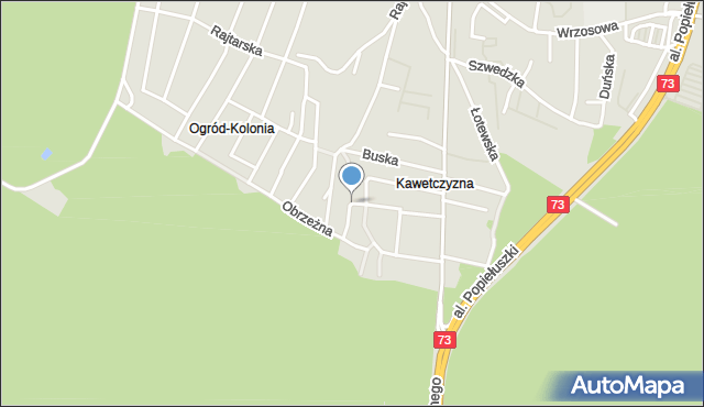 Kielce, Opoczyńska, mapa Kielc