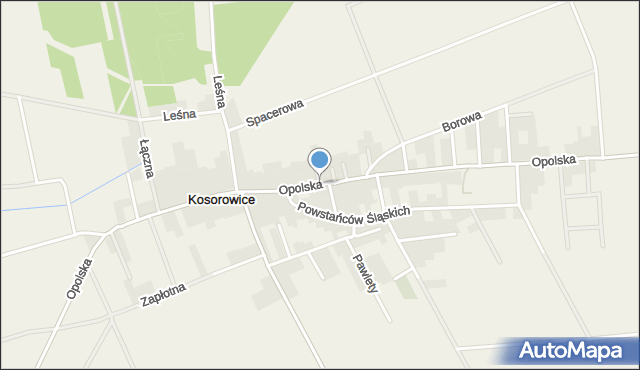 Kosorowice, Opolska, mapa Kosorowice