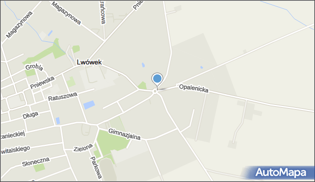 Lwówek powiat nowotomyski, Opalenicka, mapa Lwówek powiat nowotomyski