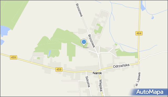 Narok, Opolska, mapa Narok