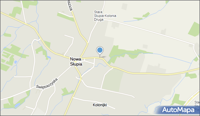 Nowa Słupia, Opatowska, mapa Nowa Słupia