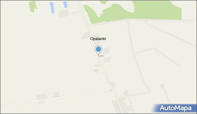 Opalanki gmina Ozorków, Opalanki, mapa Opalanki gmina Ozorków