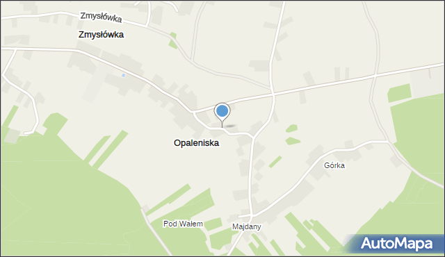 Opaleniska, Opaleniska, mapa Opaleniska