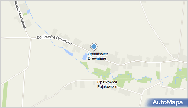 Opatkowice Drewniane, Opatkowice Drewniane, mapa Opatkowice Drewniane