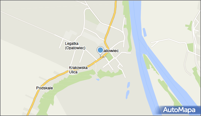 Opatowiec powiat kazimierski, Opatowiec, mapa Opatowiec powiat kazimierski