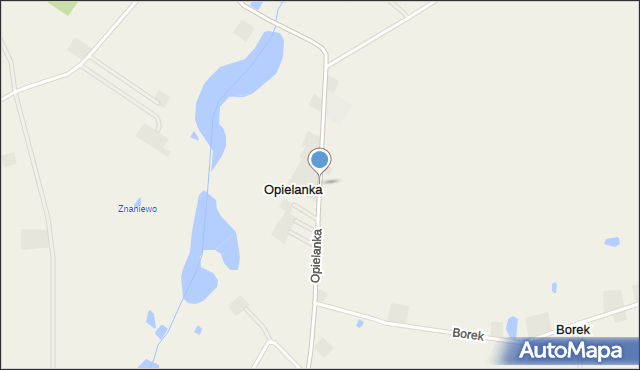 Opielanka, Opielanka, mapa Opielanka