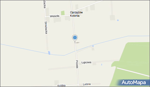 Oprzężów Kolonia, Oprzężów Kolonia, mapa Oprzężów Kolonia