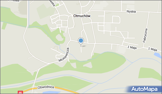 Otmuchów, Opolska, mapa Otmuchów