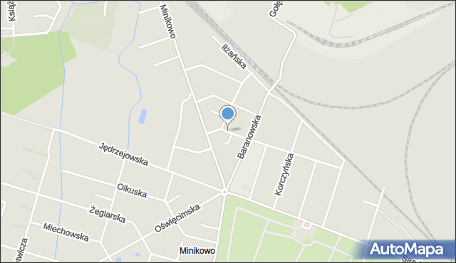 Poznań, Opatowska, mapa Poznania