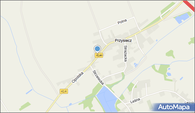 Przysiecz, Opolska, mapa Przysiecz