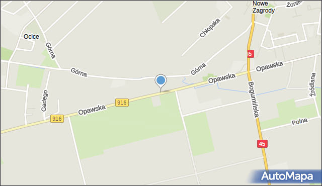 Racibórz, Opawska, mapa Racibórz
