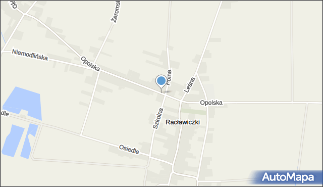 Racławiczki, Opolska, mapa Racławiczki