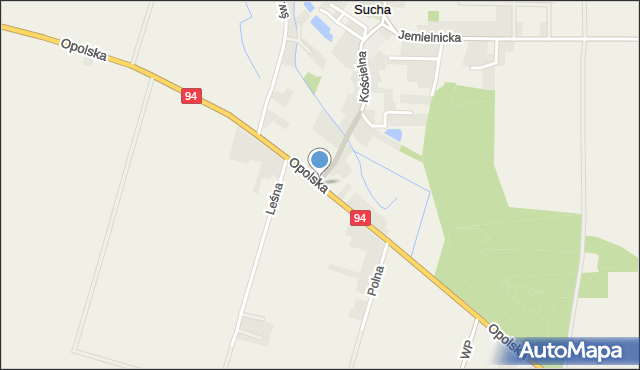 Sucha gmina Strzelce Opolskie, Opolska, mapa Sucha gmina Strzelce Opolskie